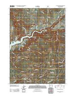 Cascade Gorge Oregon Historical topographic map, 1:24000 scale, 7.5 X 7.5 Minute, Year 2011