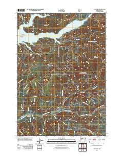 Cascadia Oregon Historical topographic map, 1:24000 scale, 7.5 X 7.5 Minute, Year 2011