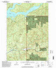 Cascadia Oregon Historical topographic map, 1:24000 scale, 7.5 X 7.5 Minute, Year 1994
