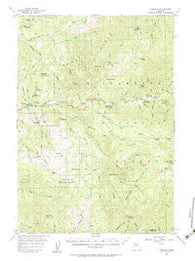 Cascadia Oregon Historical topographic map, 1:62500 scale, 15 X 15 Minute, Year 1955