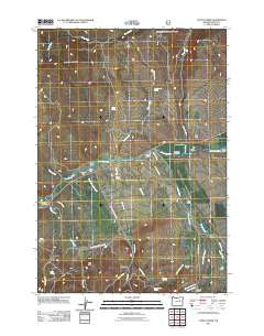 Castle Creek Oregon Historical topographic map, 1:24000 scale, 7.5 X 7.5 Minute, Year 2011