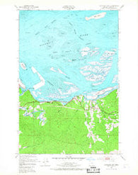 Cathlamet Bay Oregon Historical topographic map, 1:24000 scale, 7.5 X 7.5 Minute, Year 1949