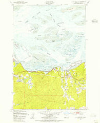 Cathlamet Bay Oregon Historical topographic map, 1:24000 scale, 7.5 X 7.5 Minute, Year 1949