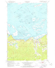 Cathlamet Bay Oregon Historical topographic map, 1:24000 scale, 7.5 X 7.5 Minute, Year 1949