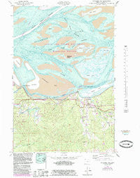 Cathlamet Bay Oregon Historical topographic map, 1:24000 scale, 7.5 X 7.5 Minute, Year 1949