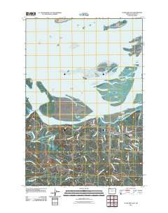 Cathlamet Bay Oregon Historical topographic map, 1:24000 scale, 7.5 X 7.5 Minute, Year 2011