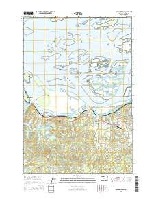 Cathlamet Bay Oregon Current topographic map, 1:24000 scale, 7.5 X 7.5 Minute, Year 2014