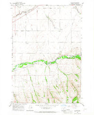 Cayuse Oregon Historical topographic map, 1:24000 scale, 7.5 X 7.5 Minute, Year 1966