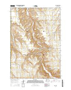 Cecil Oregon Current topographic map, 1:24000 scale, 7.5 X 7.5 Minute, Year 2014