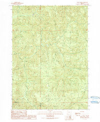 Cedar Creek Oregon Historical topographic map, 1:24000 scale, 7.5 X 7.5 Minute, Year 1990