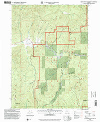 Cedar Springs Mountain Oregon Historical topographic map, 1:24000 scale, 7.5 X 7.5 Minute, Year 1998