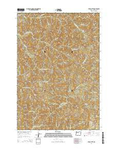Cedar Butte Oregon Current topographic map, 1:24000 scale, 7.5 X 7.5 Minute, Year 2014