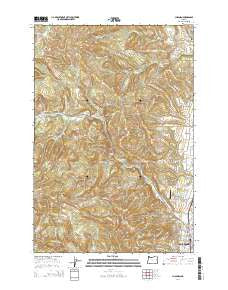 Chapman Oregon Current topographic map, 1:24000 scale, 7.5 X 7.5 Minute, Year 2014