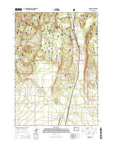 Chemult Oregon Current topographic map, 1:24000 scale, 7.5 X 7.5 Minute, Year 2014