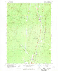 Chemult Oregon Historical topographic map, 1:24000 scale, 7.5 X 7.5 Minute, Year 1967