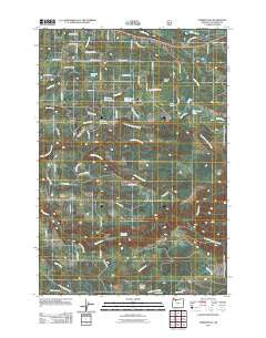 Cherryville Oregon Historical topographic map, 1:24000 scale, 7.5 X 7.5 Minute, Year 2011