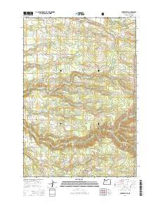 Cherryville Oregon Current topographic map, 1:24000 scale, 7.5 X 7.5 Minute, Year 2014
