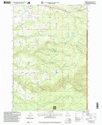Cherryville Oregon Historical topographic map, 1:24000 scale, 7.5 X 7.5 Minute, Year 1997