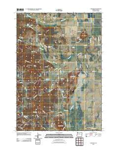 Cheshire Oregon Historical topographic map, 1:24000 scale, 7.5 X 7.5 Minute, Year 2011