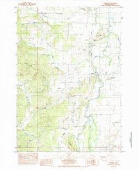 Cheshire Oregon Historical topographic map, 1:24000 scale, 7.5 X 7.5 Minute, Year 1984