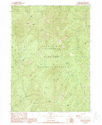 Chetco Peak Oregon Historical topographic map, 1:24000 scale, 7.5 X 7.5 Minute, Year 1989