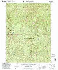 Chetco Peak Oregon Historical topographic map, 1:24000 scale, 7.5 X 7.5 Minute, Year 1998