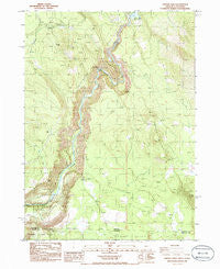 Chicken Hills Oregon Historical topographic map, 1:24000 scale, 7.5 X 7.5 Minute, Year 1986