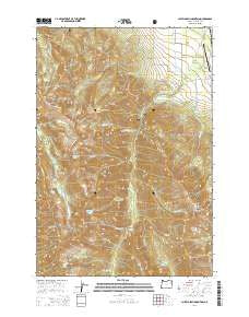 Chief Joseph Mountain Oregon Current topographic map, 1:24000 scale, 7.5 X 7.5 Minute, Year 2014