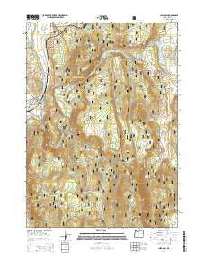Chiloquin Oregon Current topographic map, 1:24000 scale, 7.5 X 7.5 Minute, Year 2014