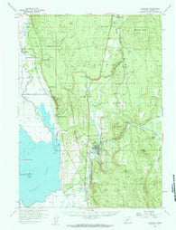 Chiloquin Oregon Historical topographic map, 1:62500 scale, 15 X 15 Minute, Year 1957