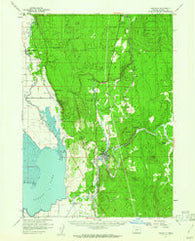 Chiloquin Oregon Historical topographic map, 1:62500 scale, 15 X 15 Minute, Year 1957