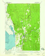 Chiloquin Oregon Historical topographic map, 1:62500 scale, 15 X 15 Minute, Year 1957