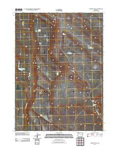 Chimney Rock Oregon Historical topographic map, 1:24000 scale, 7.5 X 7.5 Minute, Year 2011