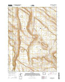 Chimney Rock Oregon Current topographic map, 1:24000 scale, 7.5 X 7.5 Minute, Year 2014