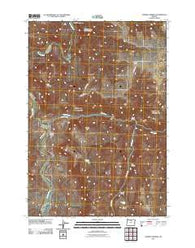 Chimney Springs Oregon Historical topographic map, 1:24000 scale, 7.5 X 7.5 Minute, Year 2011