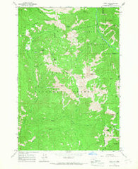 China Cap Oregon Historical topographic map, 1:24000 scale, 7.5 X 7.5 Minute, Year 1965