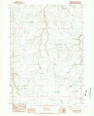 Chipmunk Basin Oregon Historical topographic map, 1:24000 scale, 7.5 X 7.5 Minute, Year 1982