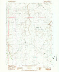Chipmunk Basin Oregon Historical topographic map, 1:24000 scale, 7.5 X 7.5 Minute, Year 1982