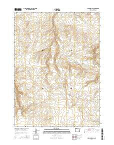 Chipmunk Basin Oregon Current topographic map, 1:24000 scale, 7.5 X 7.5 Minute, Year 2014