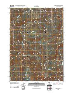 Chipmunk Ridge Oregon Historical topographic map, 1:24000 scale, 7.5 X 7.5 Minute, Year 2011