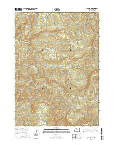 Chipmunk Ridge Oregon Current topographic map, 1:24000 scale, 7.5 X 7.5 Minute, Year 2014