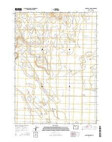 Christmas Lake Oregon Current topographic map, 1:24000 scale, 7.5 X 7.5 Minute, Year 2014