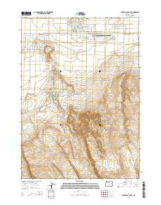 Christmas Valley Oregon Current topographic map, 1:24000 scale, 7.5 X 7.5 Minute, Year 2014