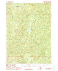 Chrome Ridge Oregon Historical topographic map, 1:24000 scale, 7.5 X 7.5 Minute, Year 1989