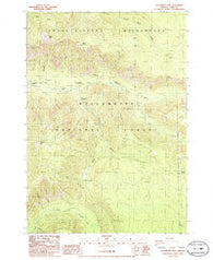 Chucksney Mountain Oregon Historical topographic map, 1:24000 scale, 7.5 X 7.5 Minute, Year 1986