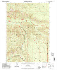 Chucksney Mountain Oregon Historical topographic map, 1:24000 scale, 7.5 X 7.5 Minute, Year 1997