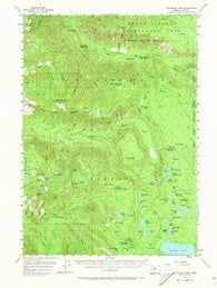 Chucksney Mtn Oregon Historical topographic map, 1:62500 scale, 15 X 15 Minute, Year 1955