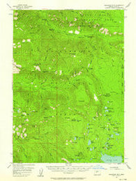Chucksney Mtn Oregon Historical topographic map, 1:62500 scale, 15 X 15 Minute, Year 1955