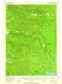 Chucksney Mtn Oregon Historical topographic map, 1:62500 scale, 15 X 15 Minute, Year 1955
