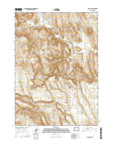 Circle Bar Oregon Current topographic map, 1:24000 scale, 7.5 X 7.5 Minute, Year 2014